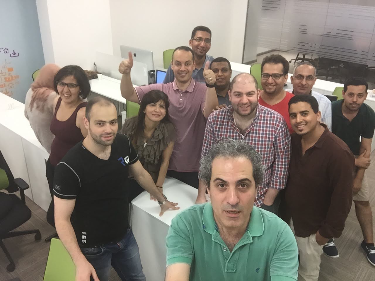 A newsroom team